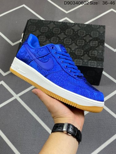 170✅耐克 空军一号 AF1运动板鞋 陈冠希凝结集团CLOT x ⚡藤原浩闪电Fragment Design x Nike Air Force 1 JT PremiumGame Black 空军