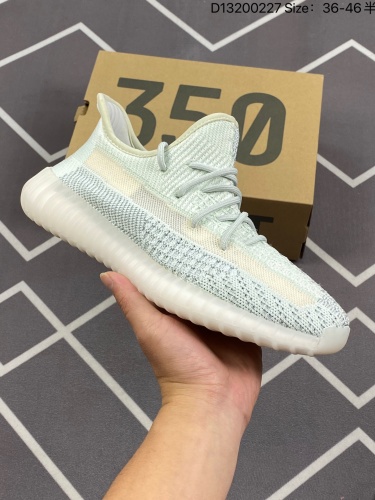 合集1 100真爆✅Adidas yeezy 350 V2 镂空蚕丝半透明呼吸网纱材质 Kanye West x adidas Yeezy Boost 350 V2 爆米花中底休闲运动_001