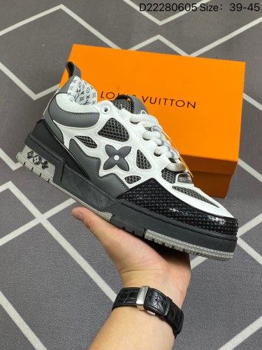 140全新LV路易威登Louis Vuitton Trainer Sneaker Low休闲运动文化百搭板鞋 编码：D22280605 Size39-45