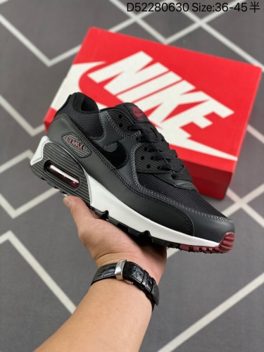 140 耐克NIke AirMax90运动小气垫.日常运动鞋融合经典设计线条和丰富材质，沿袭元年款经典元素，焕新演绎出众外观，整体视觉表现活力满载，上脚效果满分！ 货号：DX8969 尺码：36-