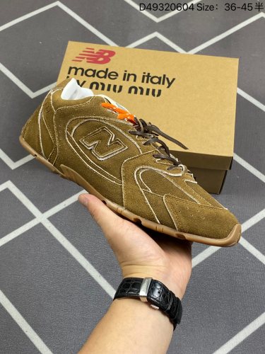 160✅美拉德配色打造全新跨界合作，意大利奢侈品牌缪缪MiuMiu x NB新百伦New Balance 530 SL系列低帮经典复古休闲运动慢跑鞋编码：D49320604 Size36-45半