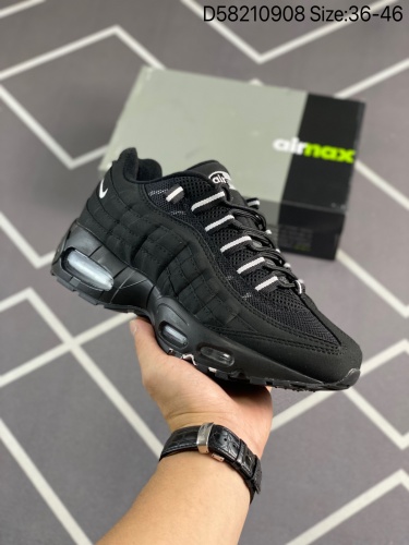 105Nike Air Max 95 全掌气垫复古休闲跑步鞋 AQ4138-101 货号D58210908