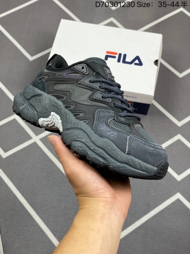 150FILA 斐乐蕨草鞋FERN女鞋运动鞋2023秋新款户外老爹鞋反光休闲鞋货号货号：F12M331101FWKIDD70301230 Size35.5～44半_001