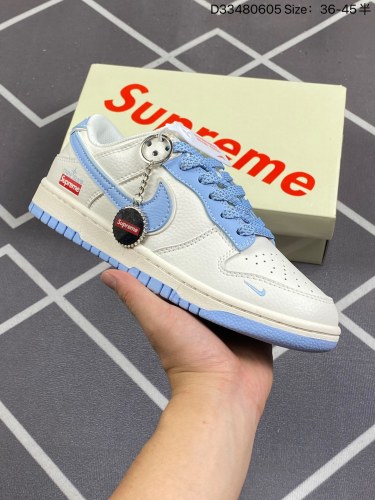 240Nike SB Dunk Low Supreme联名纯原大厂出品 极力推荐 原装头层材料 独家版型蒸餾加工帶來的是更好的视觉和脚感体验大厂纯原品质出货 清洁度 电绣工艺 皮料切割干净无任何毛