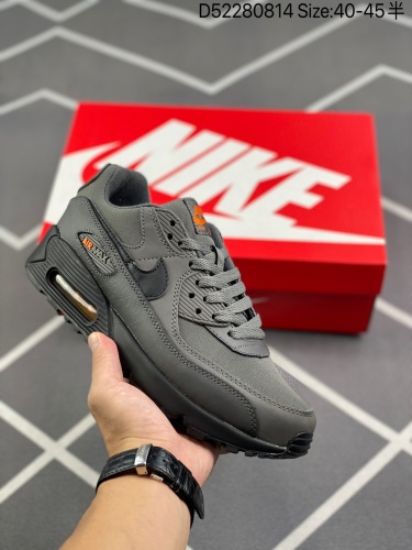 140 耐克Nike Air Max 90 经典震跑鞋 鞋面由皮和革织物打造，犀利的条线打造出酷劲十的足视觉效果 网布鞋增面强透气性，穿着为极舒适 经可典视气垫醒目依旧，而脚感更是十软_003