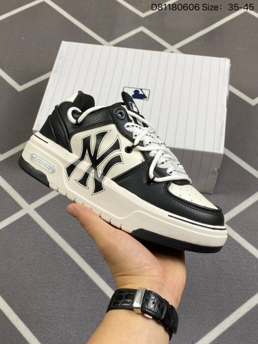 90✅MLB Chunky Liner人气单品学长鞋系列轻量增高厚底百搭休闲运动板鞋男女轻便胶鞋 高级街头休閒品牌鞋MLB CHUNKY LINER 学长鞋是从击球手打出的酷炫直击球中获得灵感,在