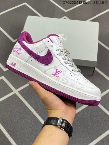 110Nike耐克 男女鞋真标带半码，原楦原纸版数据开发版型，采用硬质粒面牛培皮革鞋面材质，内置全掌Air Sole气垫❗创意定制配色,法国顶级高奢品牌·路易威登Louis Vuitton x N