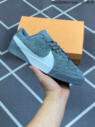 120真标 带半码  BLAZER CITY LOW LX 耐克2022新款大勾休闲鞋blazer开拓者低帮板鞋！货号：AV2253-300码数：36 36.5 37.5 38 38.5 39 4