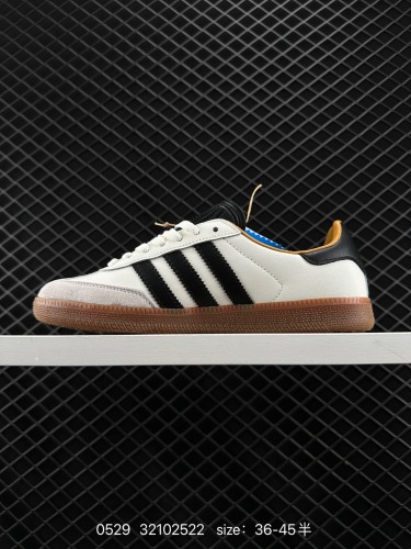 110 Adidas Originals Samba OG "Studded Pack Black" 阿迪达斯 低帮 联名灰白黑 桑巴舞系列绅士德训足球风百搭低邦休闲运动板鞋 近两年JJJJound这