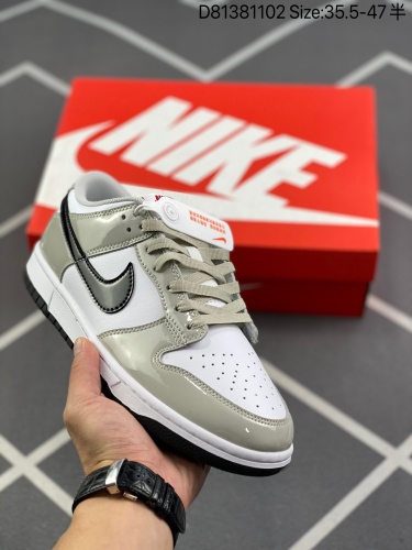 190 Nike Dunk Low “Light lron Ore” 漆皮白灰史诗福利 全网唯一全头层版本 正确低趴鞋头细节 拒绝偷工减料福利供应‼️ 深色覆盖层与浅色基础层搭配对比鲜明的品牌标志