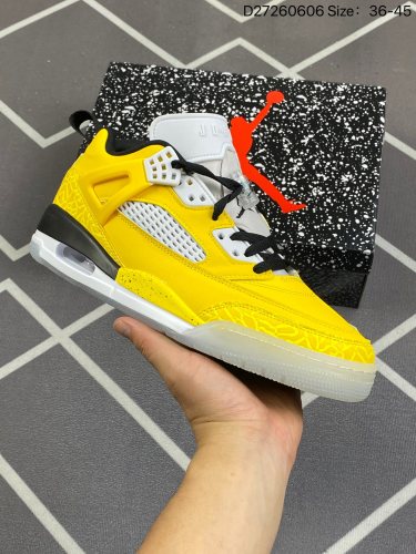 130Air Jordan 3.5 Spizike Low Lightning 低帮 黄灰 AJ3.5 乔丹3.5代 aj3.5 乔3.5 低邦 电母斯派克李 乔丹篮球鞋系列 鞋身整体以黄色绒面皮
