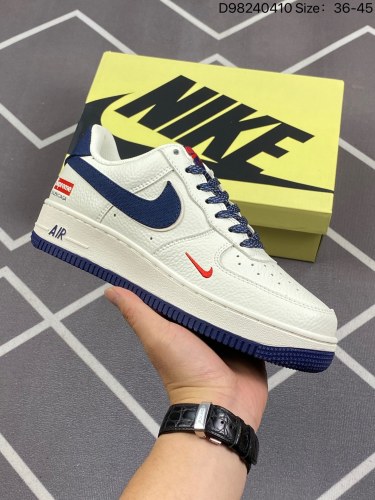 120✅Nike Air Force 1 Low ”Black and White“ 权志龙黑白 官方同步 原装级别 原楦头原纸板  打造纯正空军版型#专注外贸渠道  全掌内置蜂窝气垫 #原盒配件