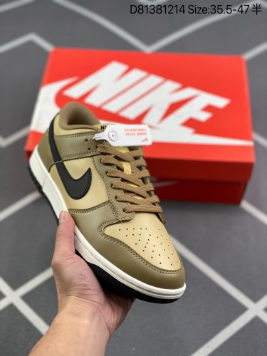 190 Nike Dunk Low “Dark Driftwood” 深棕卡其史诗福利 全网唯一全头层版本 正确低趴鞋头细节 拒绝偷工减料福利供应‼️此次回归了Nike的传统皮革鞋面，由深色浮木色