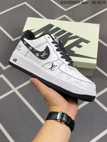 160公司级✅海外限量发售！公司级NIke Air Force 1 '07 Low “LV联名-雅典灰”空军一号 低帮  折边针车 工艺难度大 原楦头原纸板 原装鞋盒 定制五金配件 内置全掌气垫