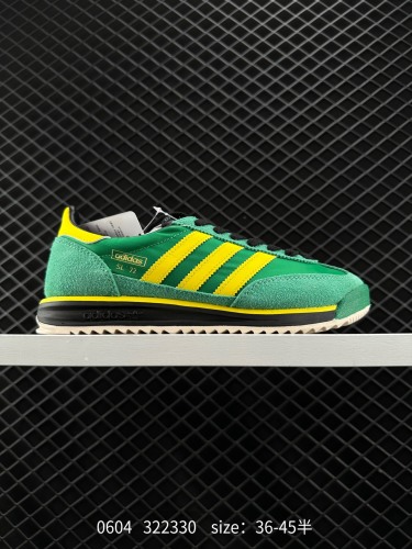 150 ✅Adidas 阿迪达斯三叶草SL 72 男女复古潮流休闲运动跑步鞋 货号:IG2133 编码：322330 Size:36～45半  详情       ¥ 150