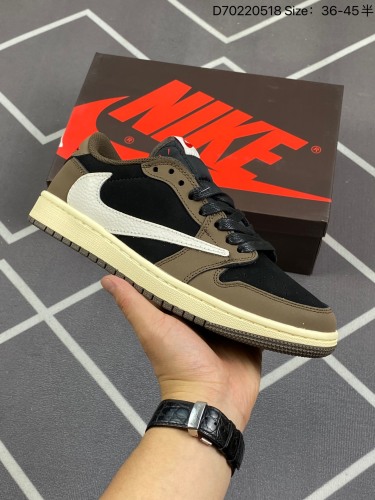 合集110Travis Scott x Air Jordan AJ1 Low OG TS联名黑武士倒钩4.0低帮 DM7866-001 毫无疑问市场中端王者 耗时半年巨作 全套原纸板楦头开发 确保
