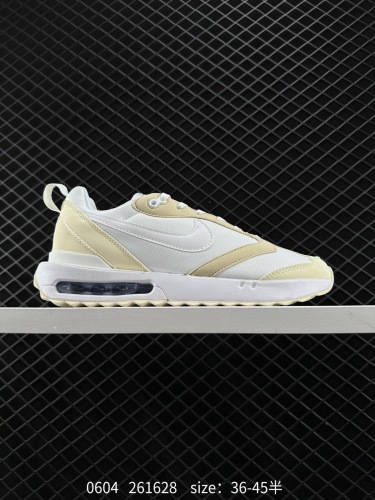 140 ✅耐克NK Air Max Dawn 黎明系列低帮气垫百搭休闲运动慢跑鞋  采用柔软翻毛皮和透气梭织材料打造利落鞋面 中底和鞋跟融入现代感线条设计 兼具复古风格与时尚魅力 尽显运动风范 鞋底加