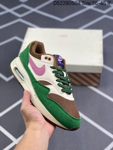 140 真标半码‼️Patta x Nike Air Max 1“Monarch”复古休闲跑步鞋。本次Nike携手来自荷兰阿姆斯特丹的接头品牌Patta,共同打造全新特别版Air Max 1。鞋面