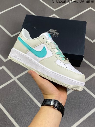 160公司级✅官方同步ID定制 原装版本 Nike Air Force 1 Low '07蓝勾渐变配色 低帮空军一号休闲板鞋 定制皮料 原楦原纸板 正品NFC感应芯片 纯正版型 清洁度完美 内置全