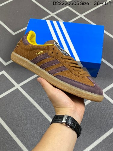 110 真标 带半码 阿迪达斯adidas originals Samba W 防滑耐磨 低帮板鞋IG8906 编码 D22220605 Size：36-45半_001