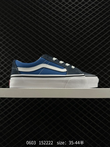 110 VANS/万斯 采用正确原装铝楦数据开发鸟嘴楦型版本❗范斯Vans SK8-Low Reissue S改良低帮帆布休闲运动硫化滑板鞋。   类型：男女鞋 码数：35 36 36.5 37 38