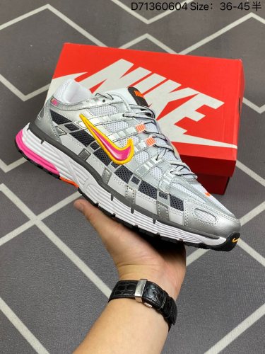 180男女鞋真标半码制#复古科技个性老爹鞋P-6000 灵感来源于 Pegasus 25 和 Pegasus 2006，并在设计中将这两种鞋款相互杂糅。该鞋款鞋面采用纵横交错的覆面 货号：BV10