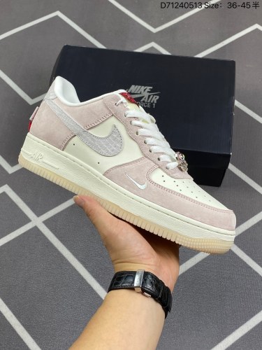 120✅Nike Air Force 1 ‘07 Low 空军一号休闲板鞋 FZ5066-111 尺码：36-45半原楦头原纸板 清洁度完美 全掌内置蜂窝气垫 中底钢印、拉帮完美 D7124051