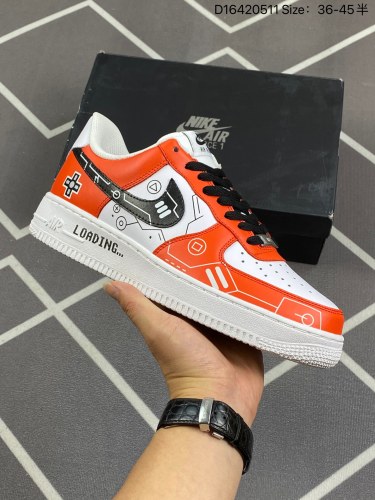 210 官方爆款定制 PS5电玩主题Nike Air Force 1 Low’07 白红黑空军一号低帮休闲板鞋 定制皮料 原楦原纸板 纯正空军版型 内置全掌气垫 货号：CW2288-112 Siz