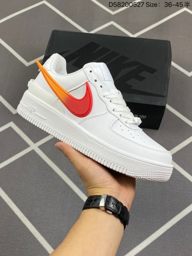 100 ✅Ambush x Nk Air Force 1‘07 Low ”Phantom“ 联名款 空军一号低帮休闲板鞋 货号DV3464-100#鞋款鞋身以及内衬均采用了纯色皮革打造，标志性的超
