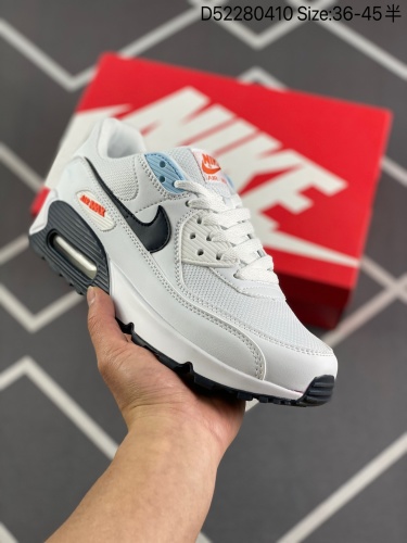 140 ✅耐克Nike Air Max 90 经典复古小气垫缓震跑鞋 鞋面由皮和革织物打造，犀利的条线打造出酷劲十的足视觉效果 网布鞋增面强透气性，穿着为极舒适 经可典视气垫醒目依旧，而脚感更是十