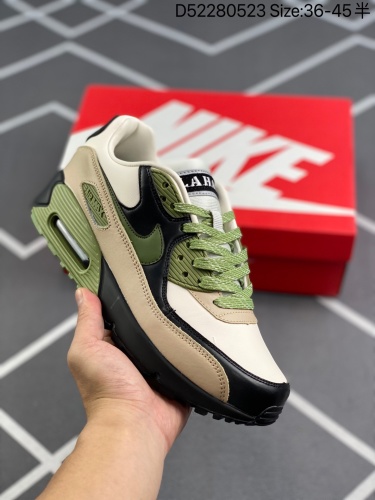 140耐克NIke AirMax90运动小气垫.日常运动鞋融合经典设计线条和丰富材质，沿袭元年款经典元素，焕新演绎出众外观，整体视觉表现活力满载，上脚效果满分！ 货号：DH4619 尺码：36 3