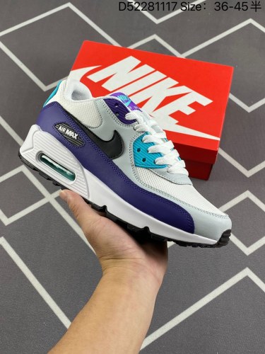 140✨NK Air MAX 90 气垫复古减震跑步鞋 AJ1285-103经典重温 Air Max 90于1990年推出 来自Air Max系列 在Air Max 1的基础上改进而得 增加了气垫