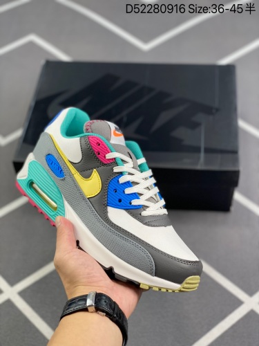 140 Nike  Air Max 90 半掌气垫复古运动休闲鞋 货号：CW5456-100  尺码：36 36.5 37.5 38 38.5 39 40 40.5 41 42 42.5 43 4