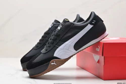 公司级PUMA Bella UT 彪马 徐梦洁同款舒适男女低帮生活休闲德训薄底鞋 货号:402186 01 尺码:35.5-45含半码