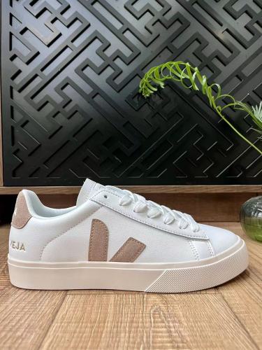 VEJA Campo低帮板鞋 法国小白鞋白咖色SIZE:36-45