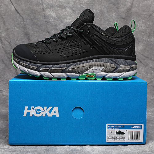 Bodega x HOKA ONE ONE Tor Ultra Low耐磨透气 低帮 户外功能鞋 黑色绿 36-46含半码