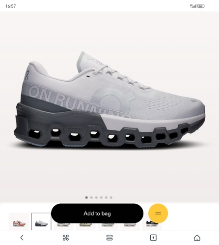 ON Cloudmonster 2 昂跑 小怪兽二代白灰36-45