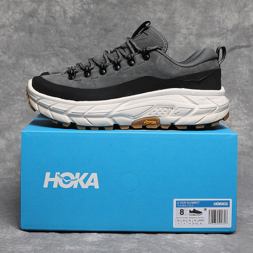 纯原版本Hoka One U TOR SUMMIT 萨米特低帮 防滑底户外功能鞋 碳灰黑36-46
